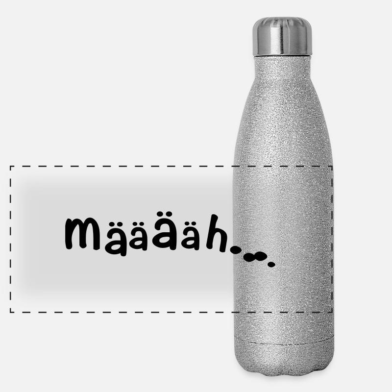 MÄÄÄH ZIEGE Panorama Glitzer Isolierflasche 500 ml