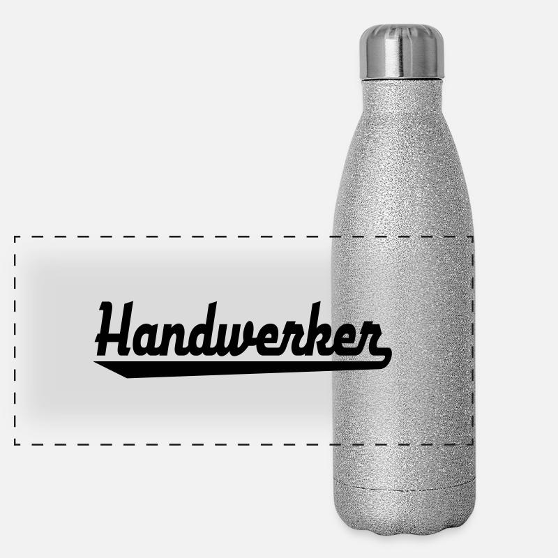Handwerker Panorama Glitzer Isolierflasche 500 ml
