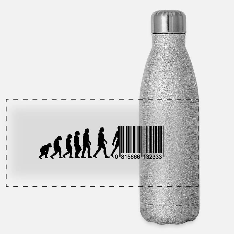 Barcode Evolution Panorama Glitzer Isolierflasche 500 ml