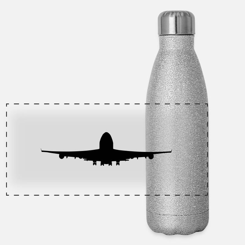 Avion Gourde isotherme panoramique pailletée 500 ml