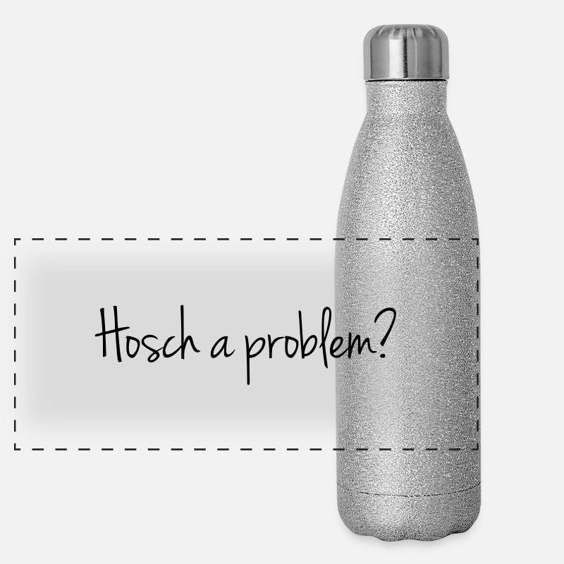 Hosch a problem? Panorama Glitzer Isolierflasche 500 ml
