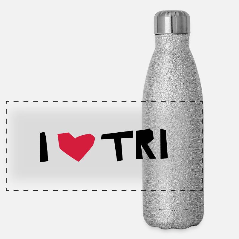 triathlon freestyle Gourde isotherme panoramique pailletée 500 ml