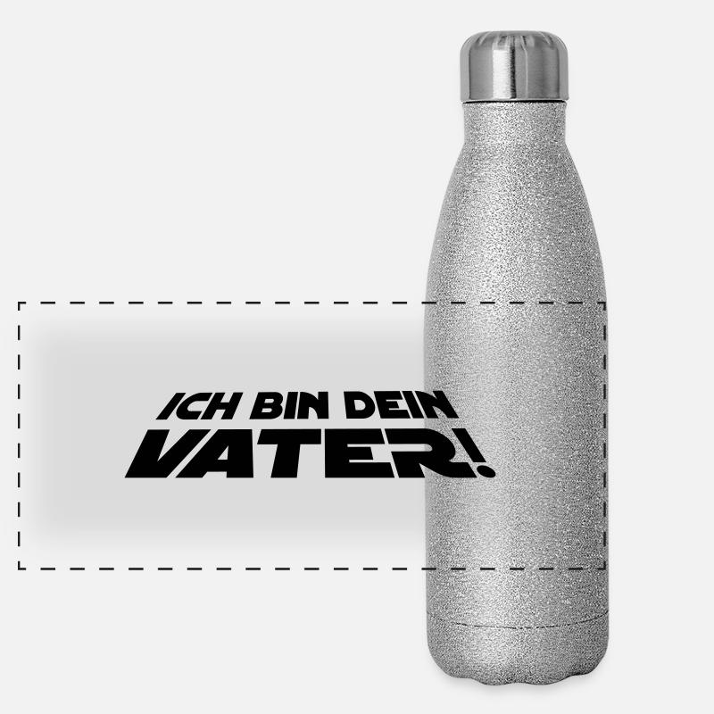 Ich bin dein Vater | Jedi | Star | Papa | Papi Gourde isotherme panoramique pailletée 500 ml