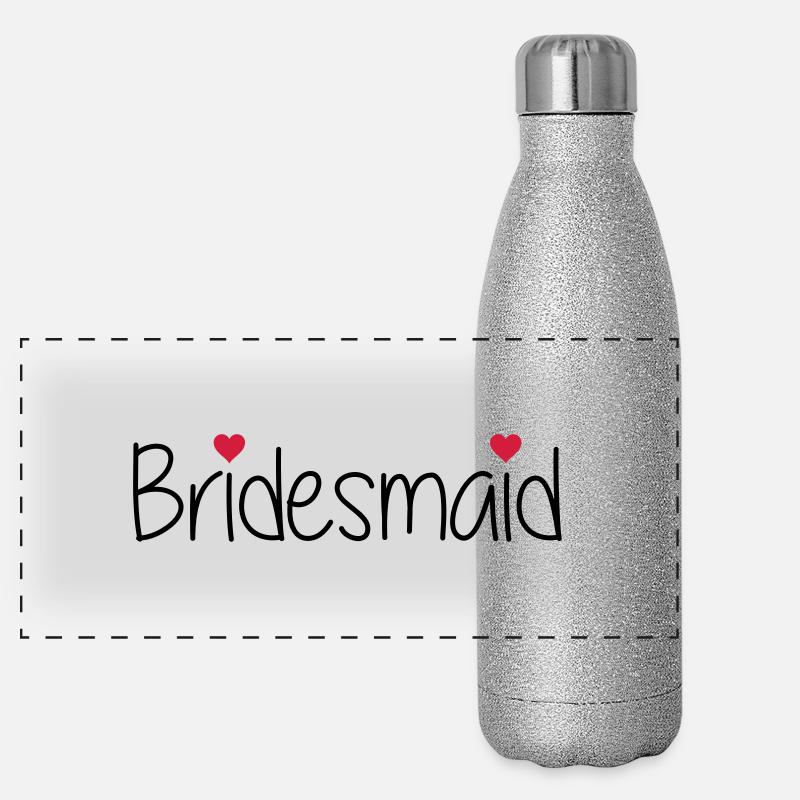 Bridesmaid Panoramic Glitter Thermal Bottle 500 ml