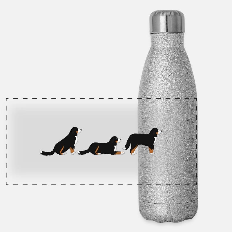 Lieu de siège obtenir Bouvier Bernois Gourde isotherme panoramique pailletée 500 ml