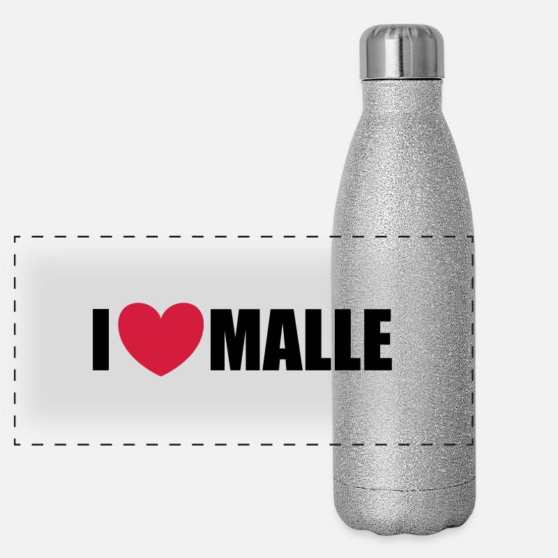 Malle Panorama Glitzer Isolierflasche 500 ml