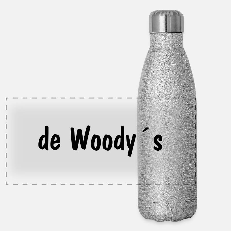 deWoodys FAN Panorama Glitzer Isolierflasche 500 ml