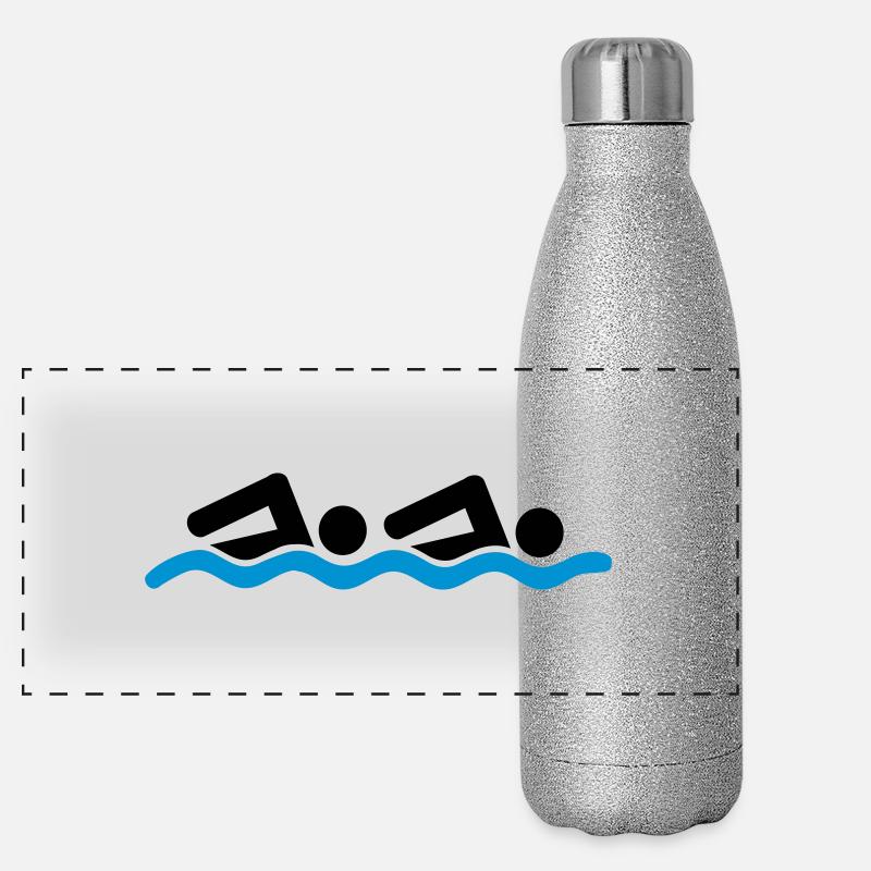 Équipe de natation Gourde isotherme panoramique pailletée 500 ml