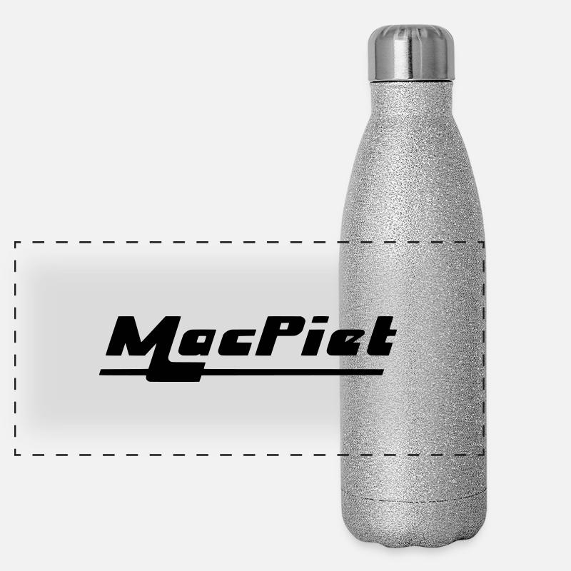 MacPiet Logo Panorama Glitzer Isolierflasche 500 ml