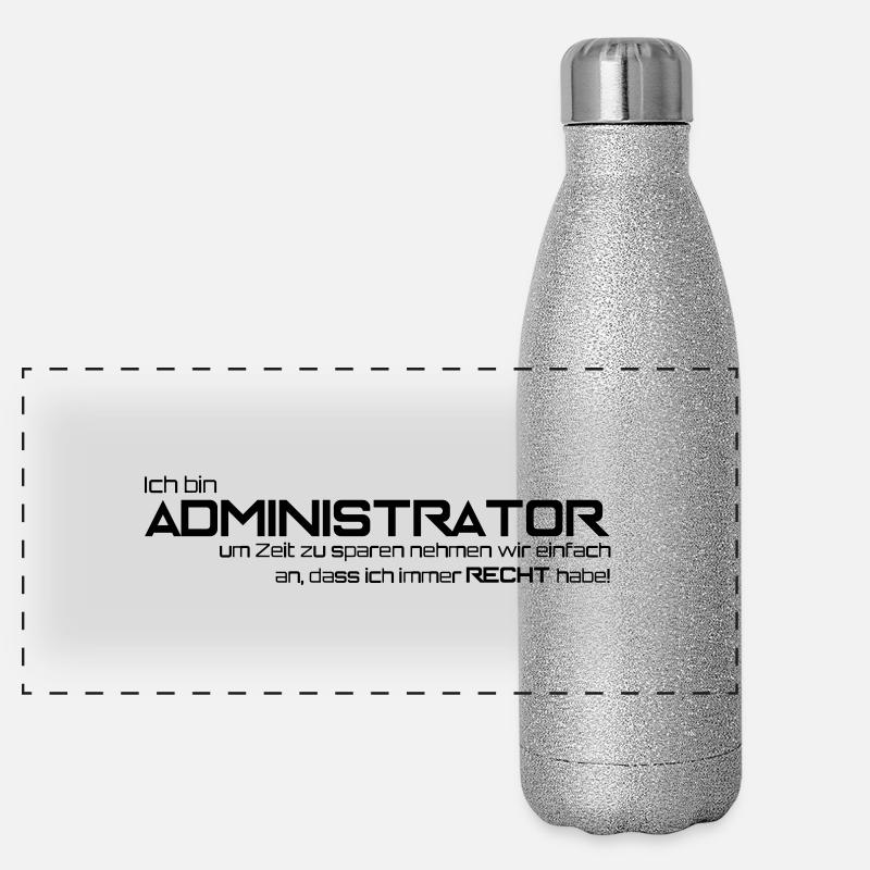 ADMINISTRATEUR Gourde isotherme panoramique pailletée 500 ml