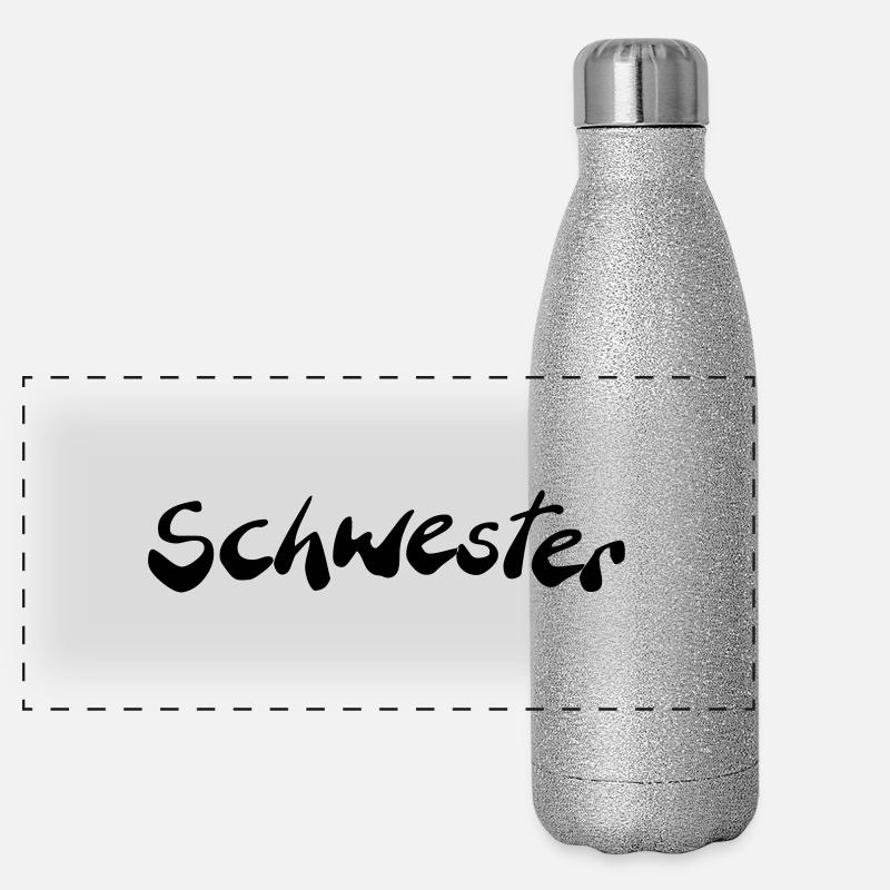 Schwester Panorama Glitzer Isolierflasche 500 ml