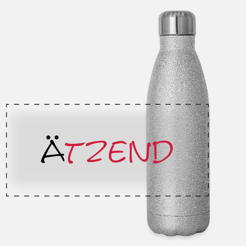 Ätzend Panorama Glitzer Isolierflasche 500 ml