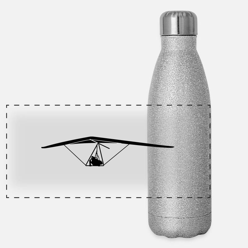 Hängegleiter Geschenk Panorama Glitzer Isolierflasche 500 ml