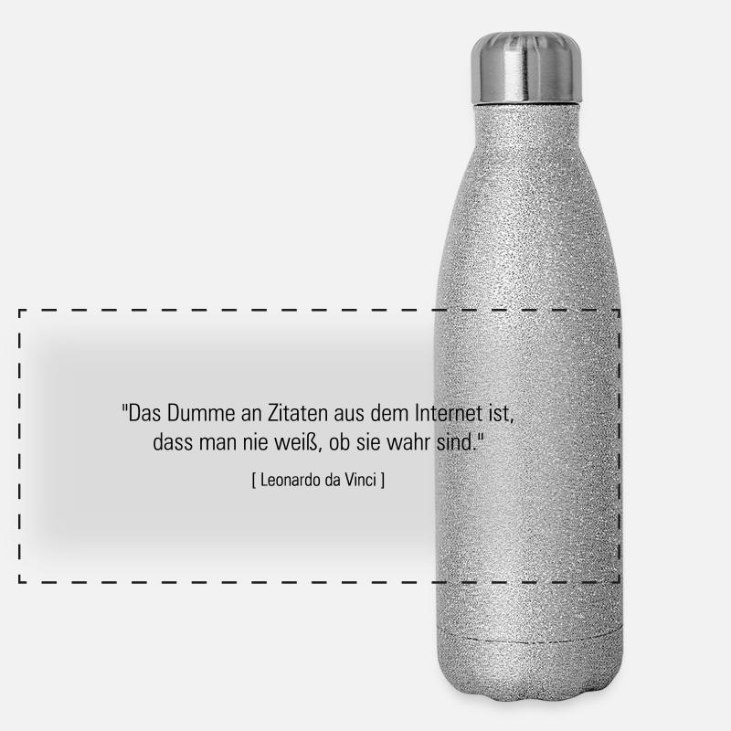 zitate Panorama Glitzer Isolierflasche 500 ml