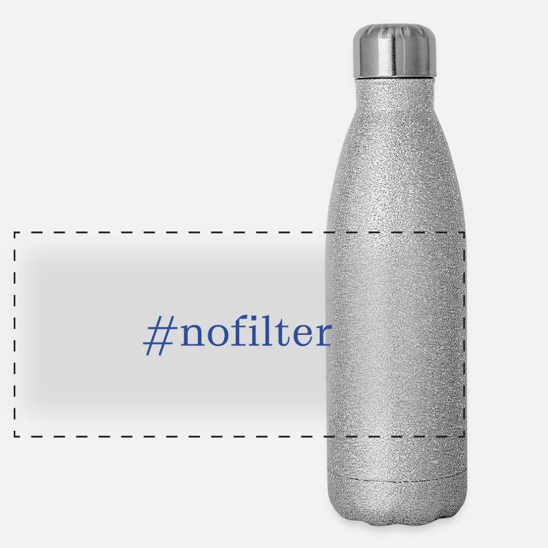 Hashtag nofilter / #nofilter Panoramic Glitter Thermal Bottle 500 ml