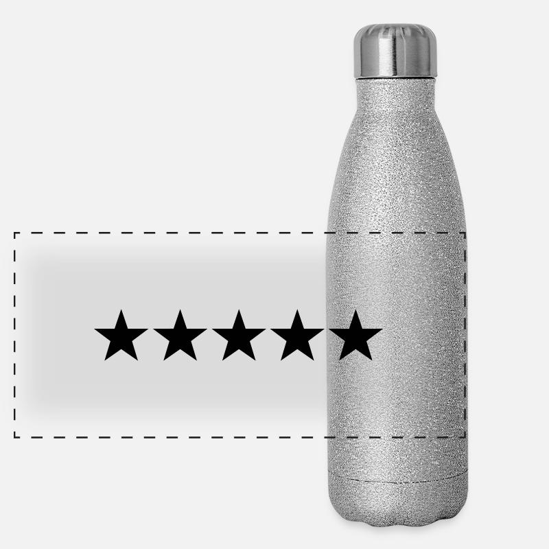 5 Star General Panorama Glitzer Isolierflasche 500 ml
