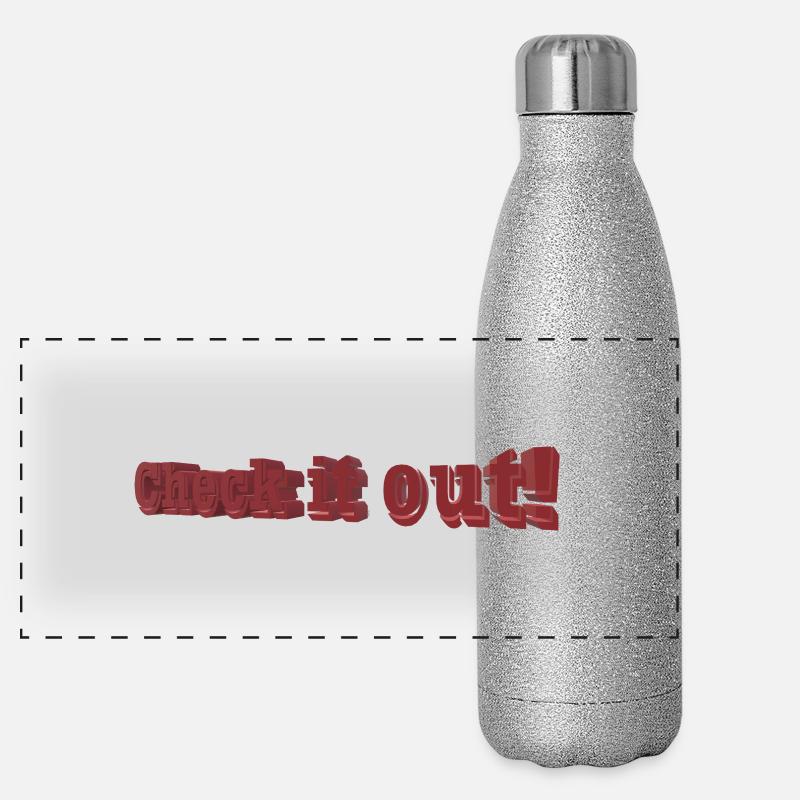 Check it out Panorama Glitzer Isolierflasche 500 ml