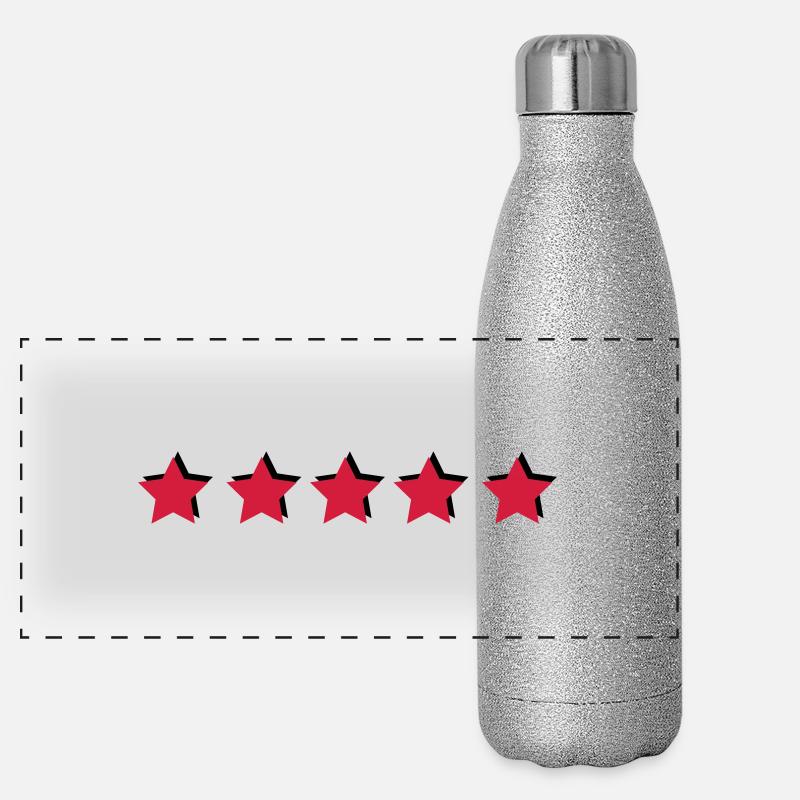 étoiles Gourde isotherme panoramique pailletée 500 ml