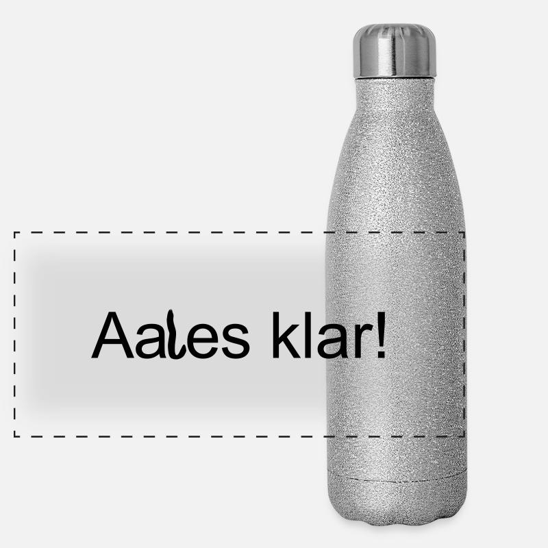 Aales klar Panorama Glitzer Isolierflasche 500 ml