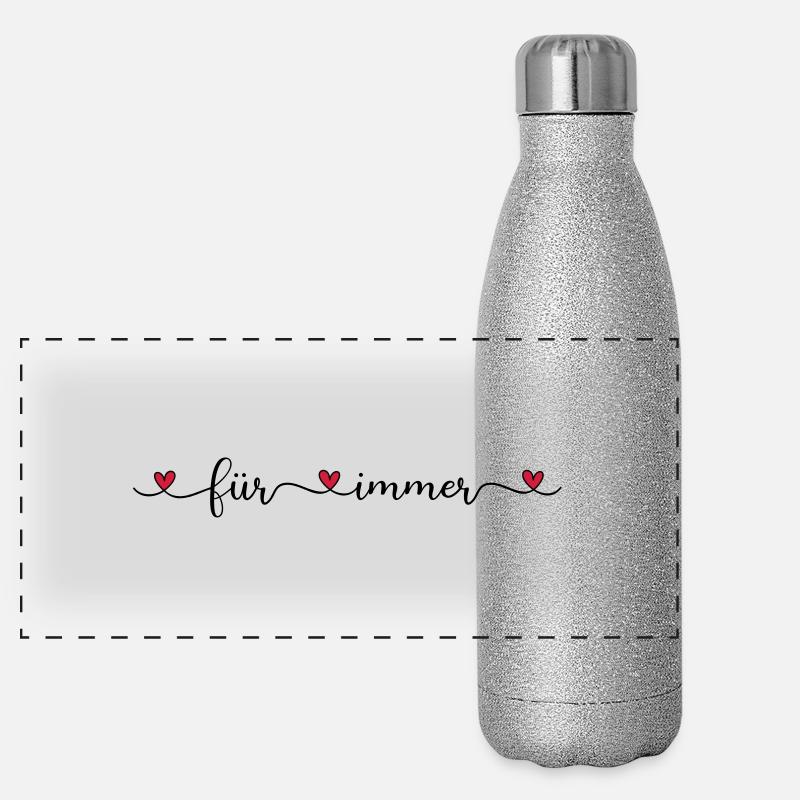 für immer Panorama Glitzer Isolierflasche 500 ml
