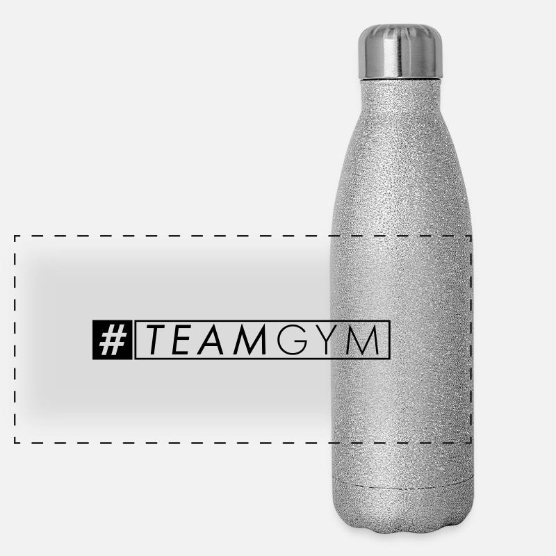#team gym Panorama Glitzer Isolierflasche 500 ml