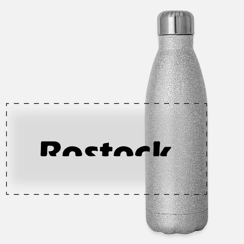 Rostock Panorama Glitzer Isolierflasche 500 ml