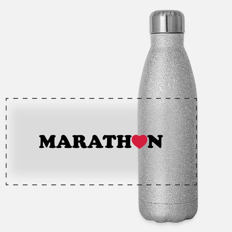 marathon Panorama Glitzer Isolierflasche 500 ml