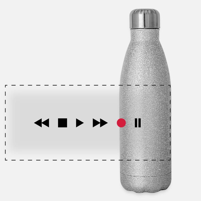 Tape Deck Panorama Glitzer Isolierflasche 500 ml