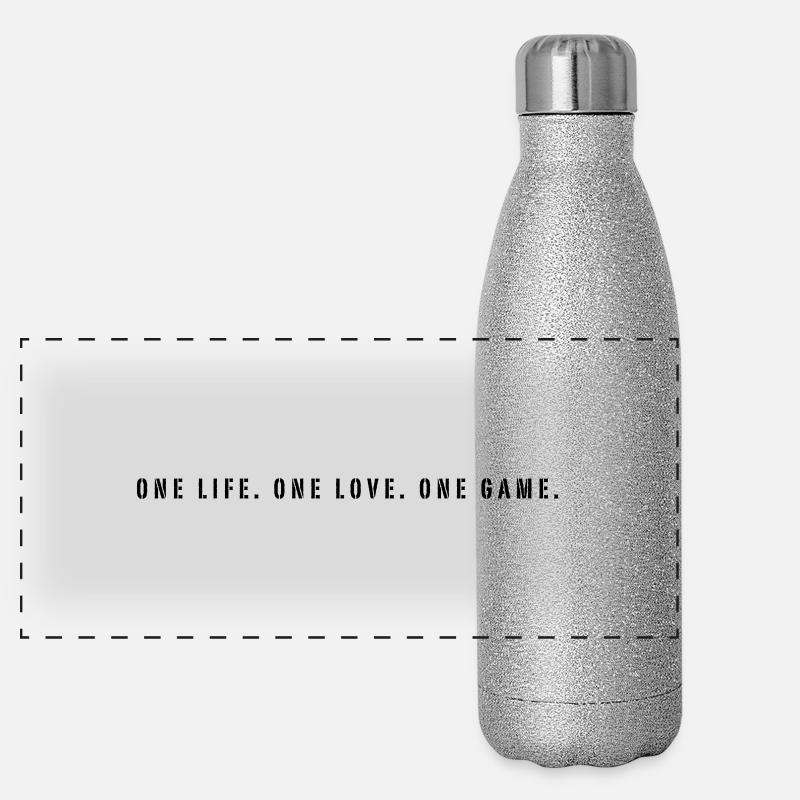 one life. one love. one game. basketball Gourde isotherme panoramique pailletée 500 ml