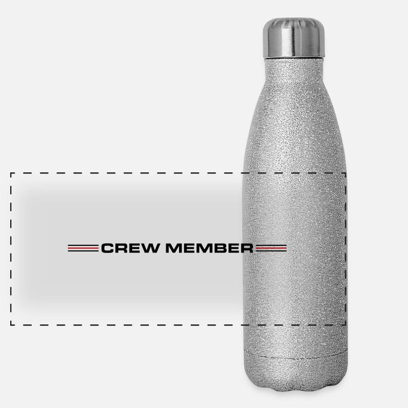 Crew Mitglied Panorama Glitzer Isolierflasche 500 ml