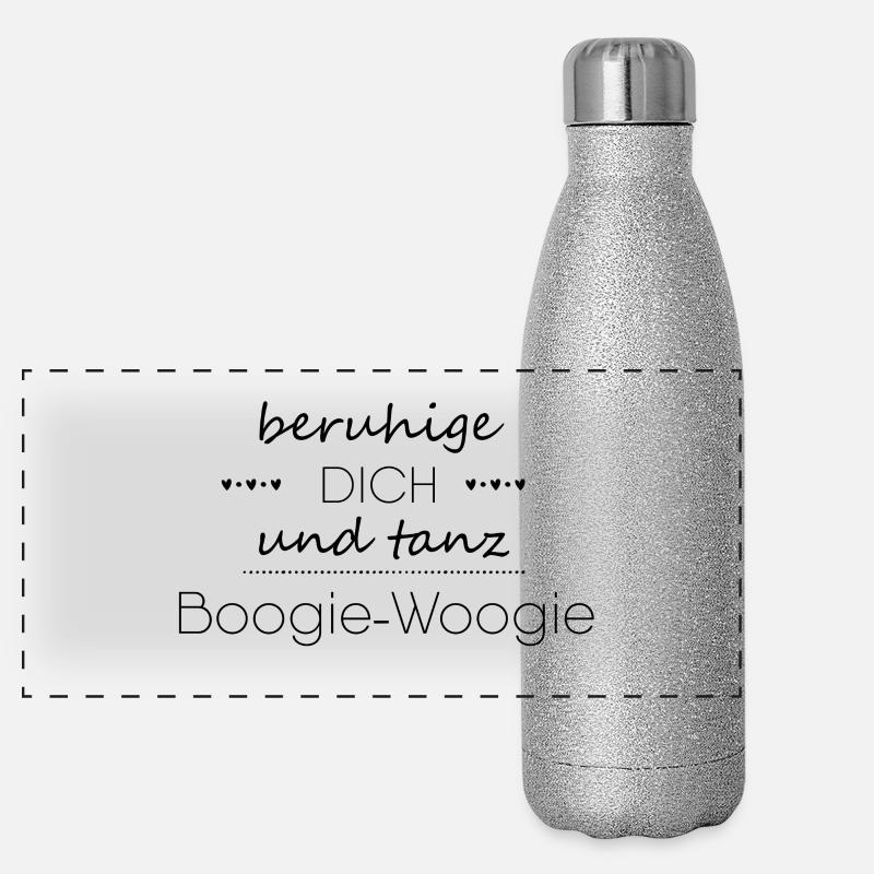 Geschenk für Boogie-Woogie Tänzer Panorama Glitzer Isolierflasche 500 ml