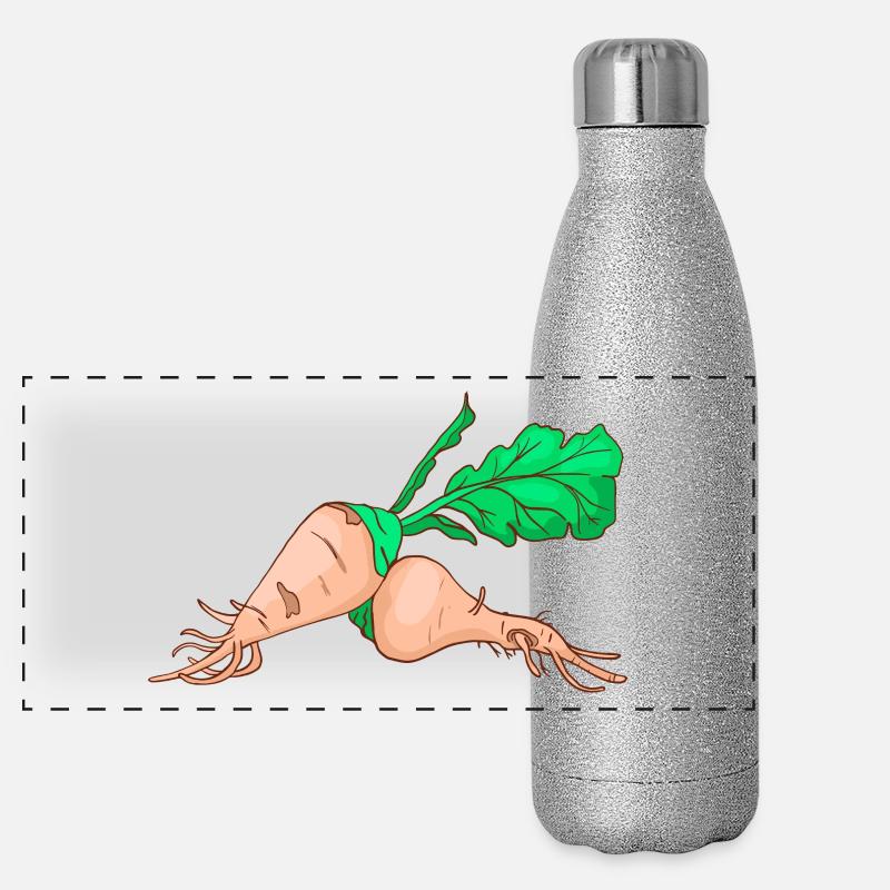 Sugar beet sugar beet Panoramic Glitter Thermal Bottle 500 ml