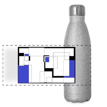 Phoenix - Panoramic Glitter Thermal Bottle 500 ml - silver glitter - Front
