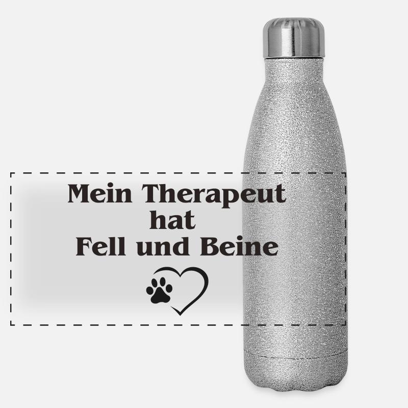 Drôle de chien dicton Gourde isotherme panoramique pailletée 500 ml