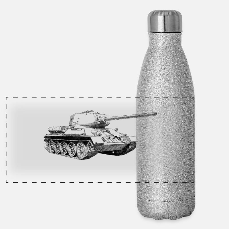 Panzer Panorama Glitzer Isolierflasche 500 ml