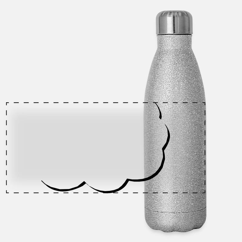 speech balloon | half speech bubble | Cloud | Cloud Panoramic Glitter Thermal Bottle 500 ml