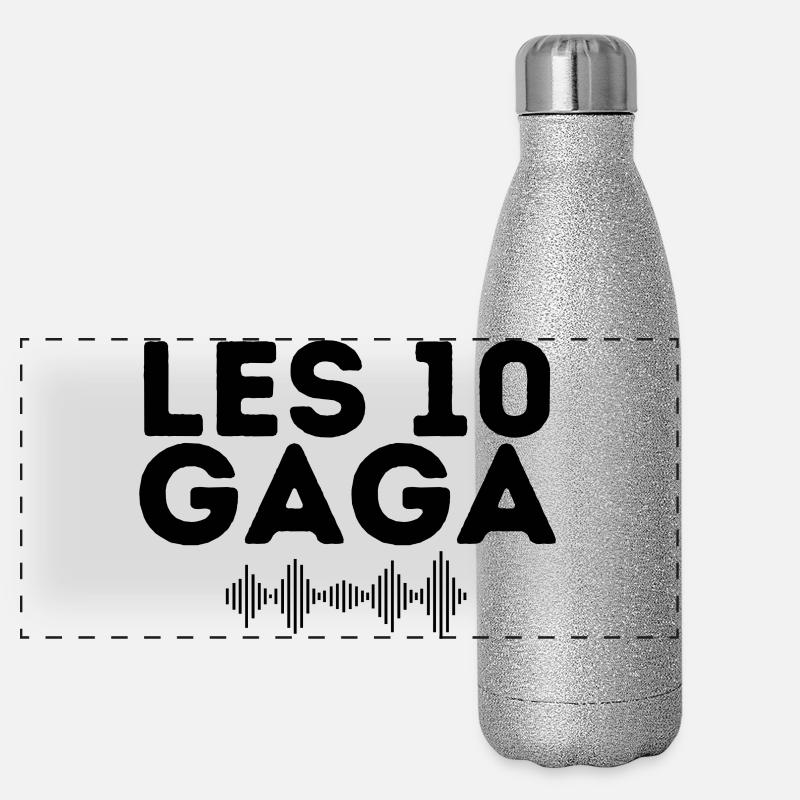 chanteuse, chanteuse célèbre, star de la pop Gourde isotherme panoramique pailletée 500 ml