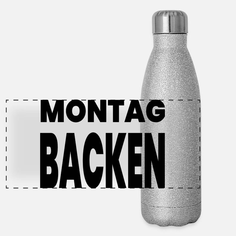 Backen Panorama Glitzer Isolierflasche 500 ml
