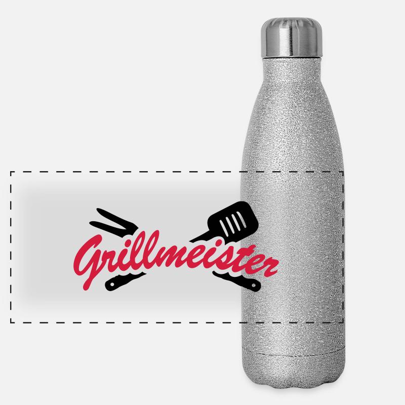 Maître de gril Gourde isotherme panoramique pailletée 500 ml