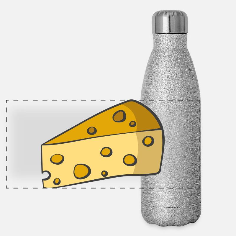 cheese Panoramic Glitter Thermal Bottle 500 ml