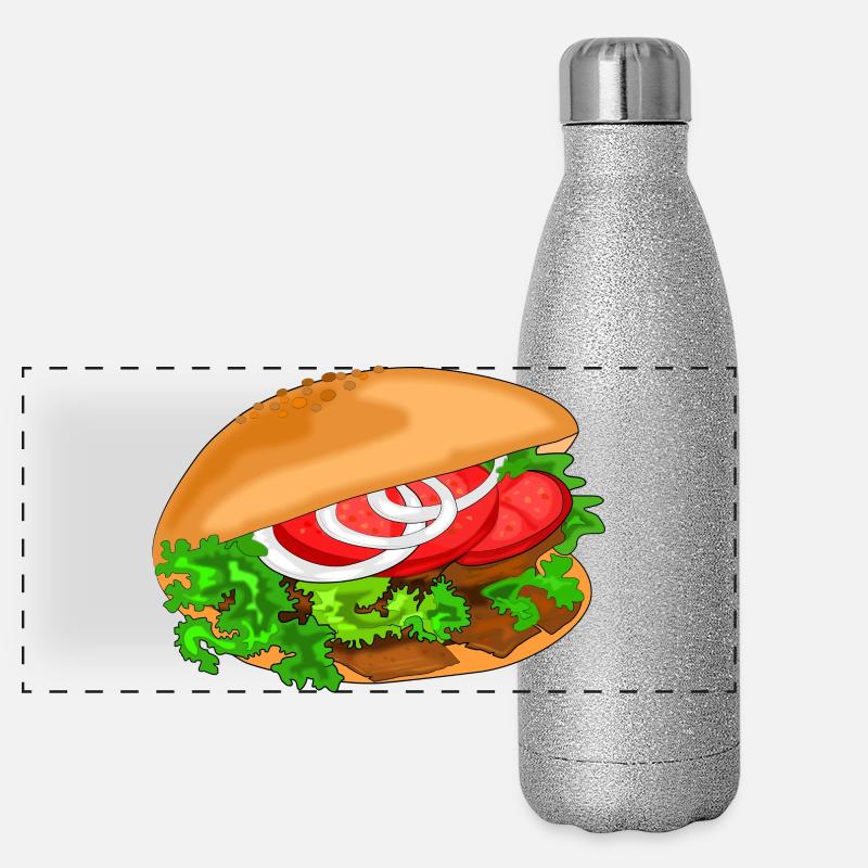 déjeuner Gourde isotherme panoramique pailletée 500 ml