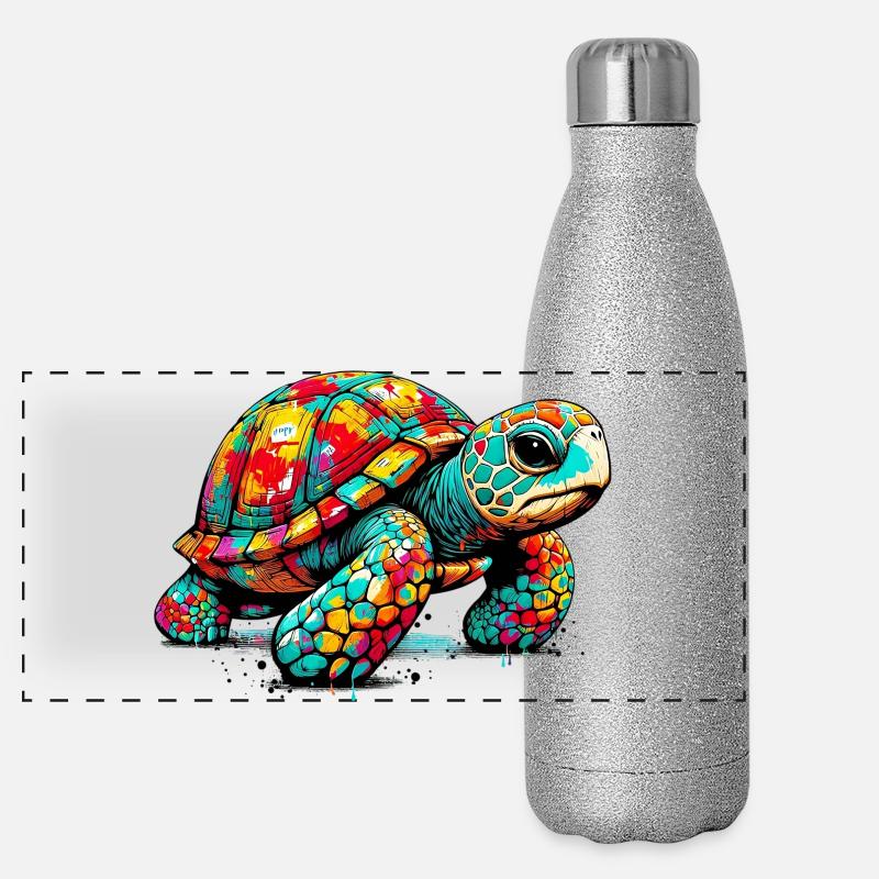 Turtle Panoramic Glitter Thermal Bottle 500 ml