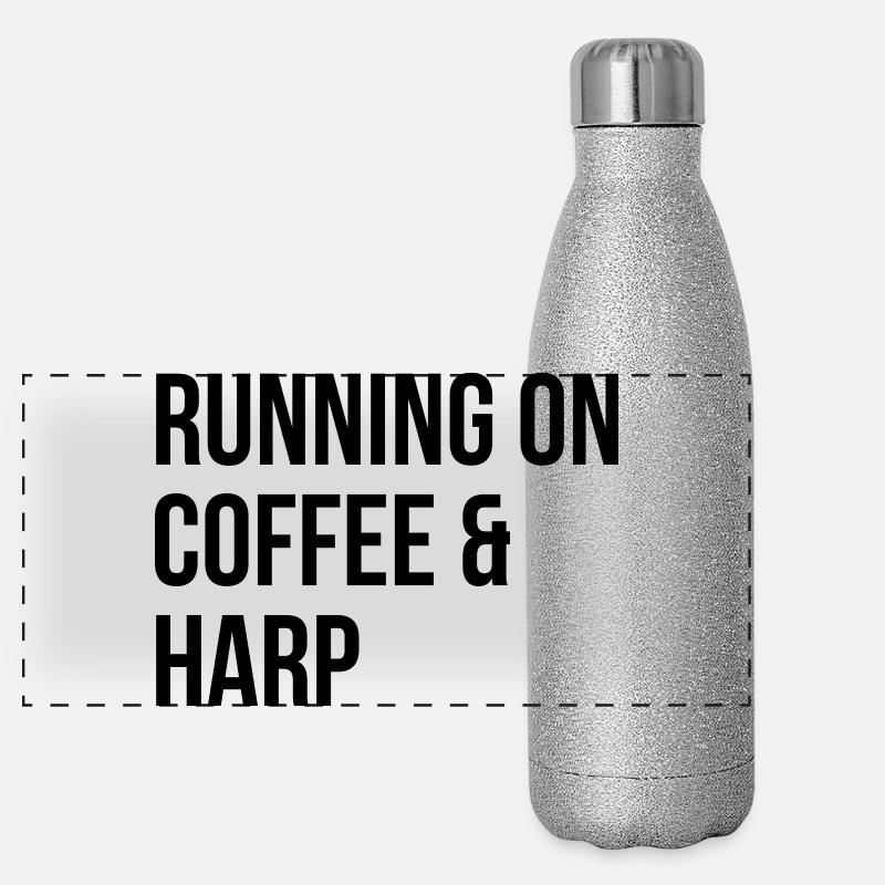 Harfe Panorama Glitzer Isolierflasche 500 ml