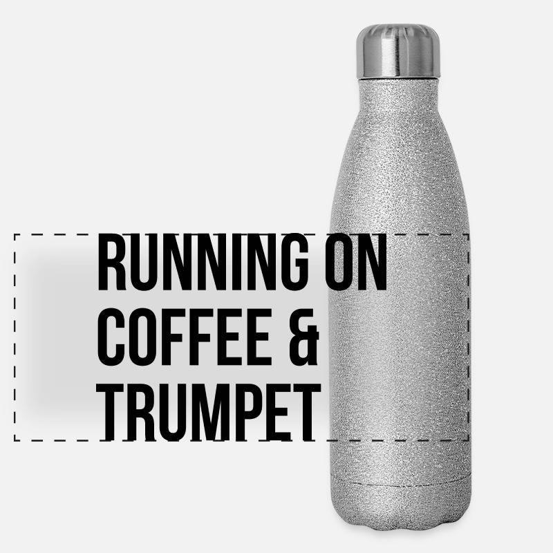Trompete Panorama Glitzer Isolierflasche 500 ml