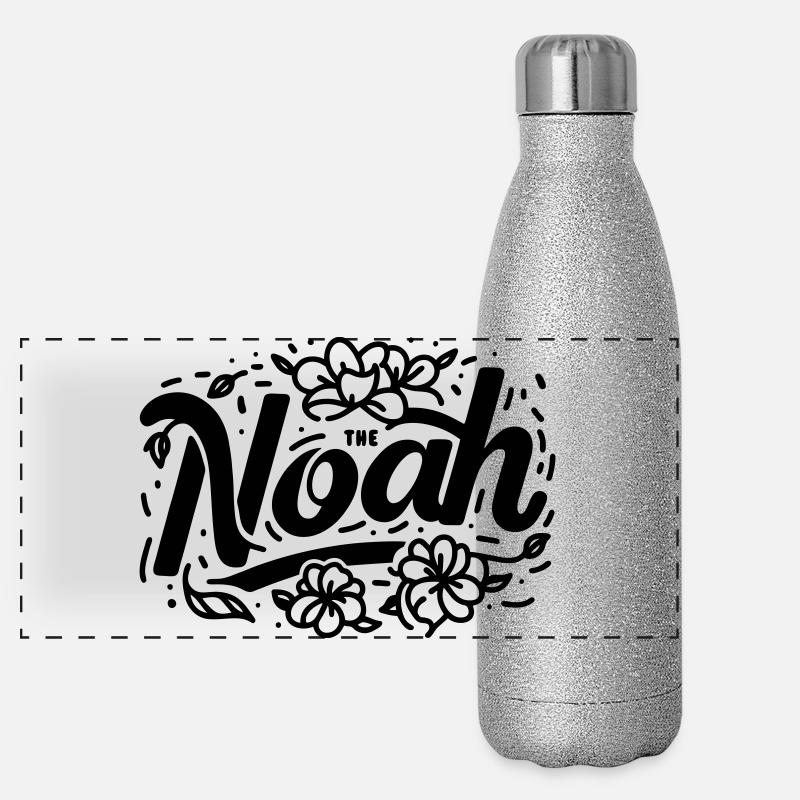 Le Noé aux fleurs Gourde isotherme panoramique pailletée 500 ml