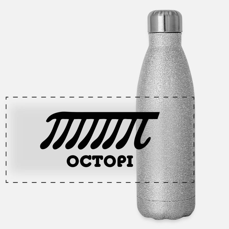 Octopi (PI) Panorama Glitzer Isolierflasche 500 ml