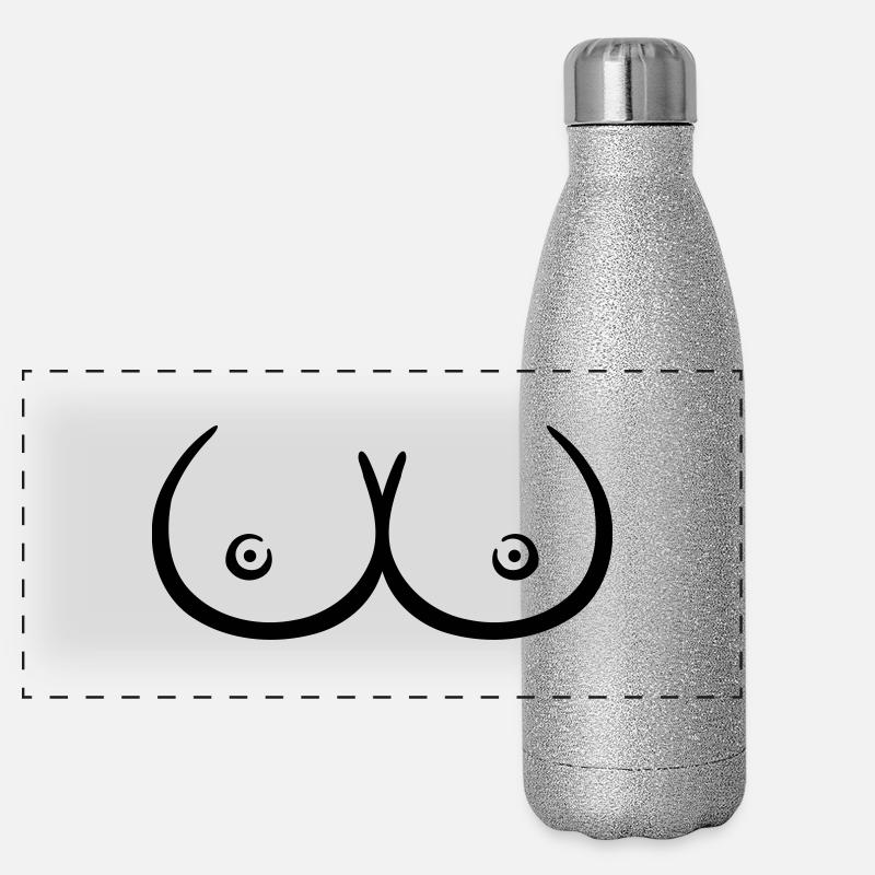 Boobs Panoramic Glitter Thermal Bottle 500 ml