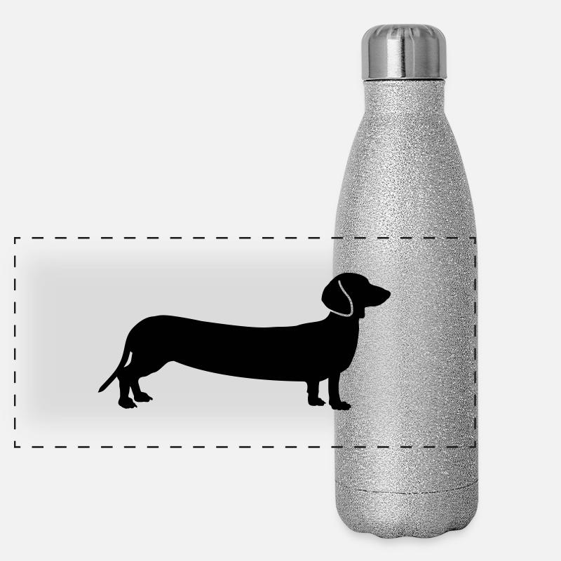 hunde Panorama Glitzer Isolierflasche 500 ml