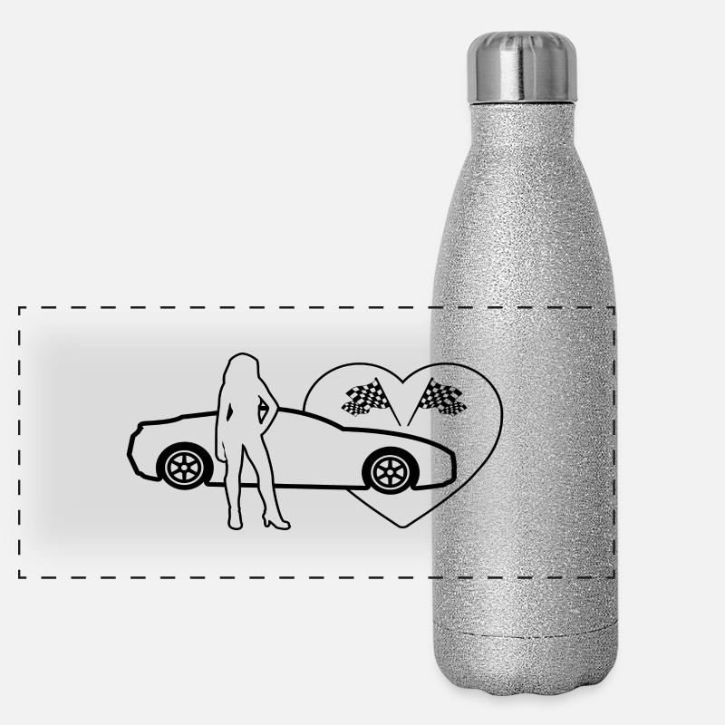 Auto Panorama Glitzer Isolierflasche 500 ml