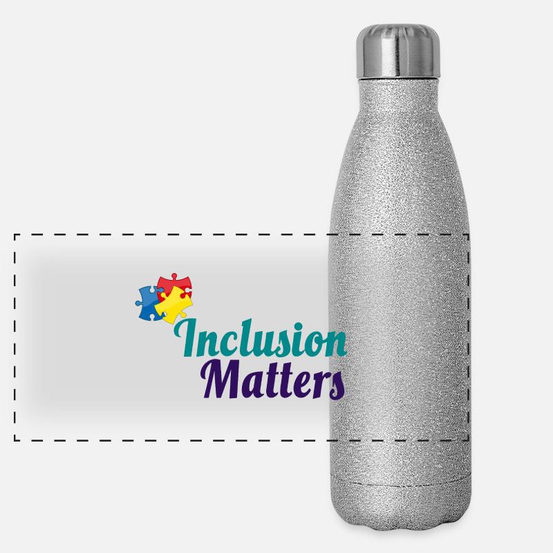 Inclusion Matters Puzzle Panorama Glitzer Isolierflasche 500 ml